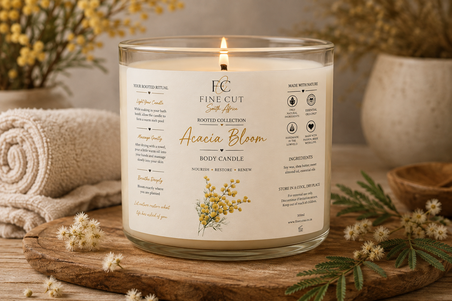 Body Candle - Acacia Bloom