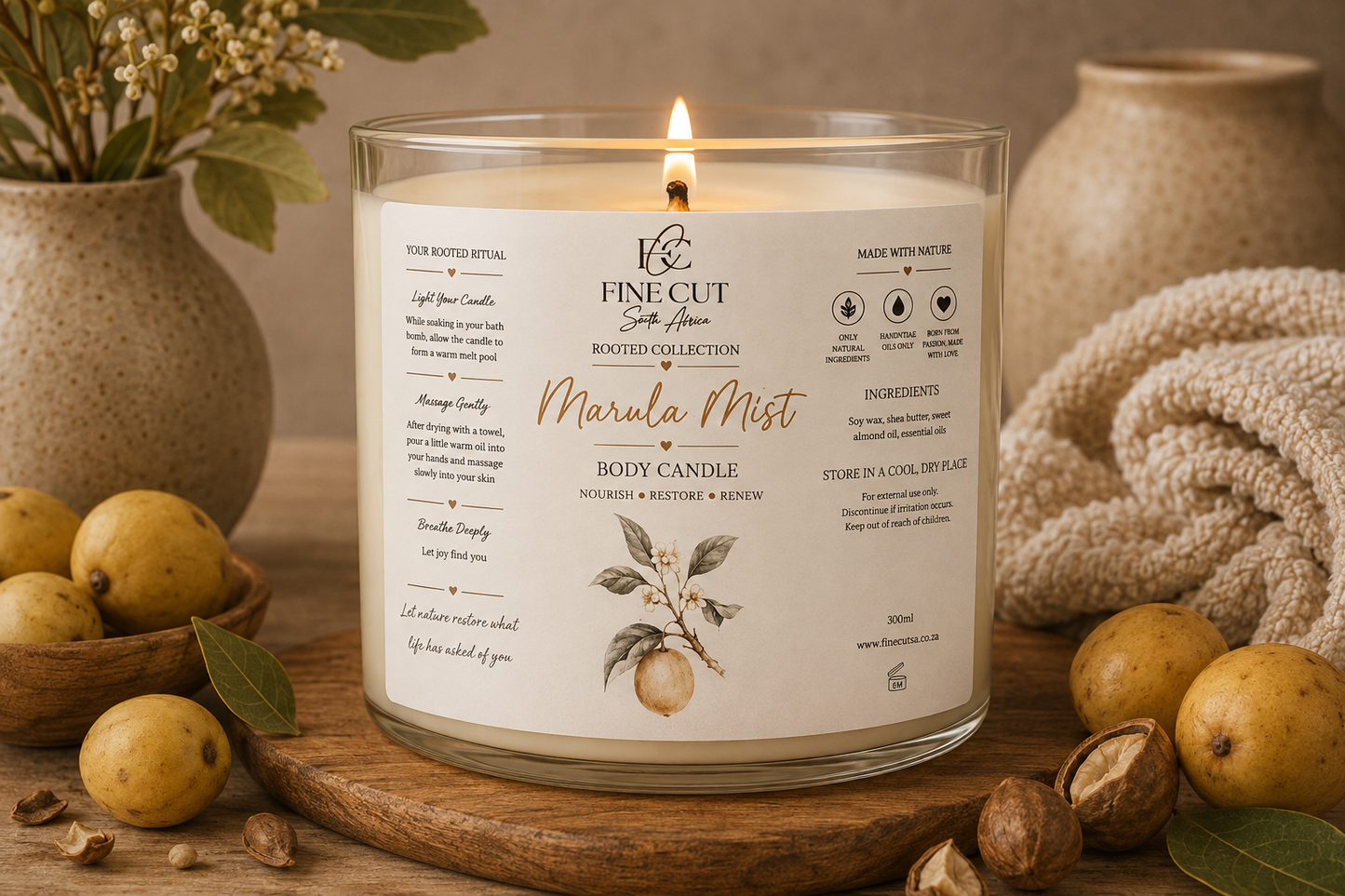 Body Candle - Marula Mist