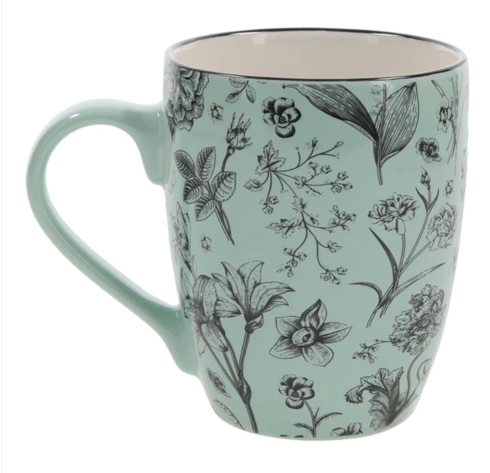 Rejoice Always Green Ceramic Mug