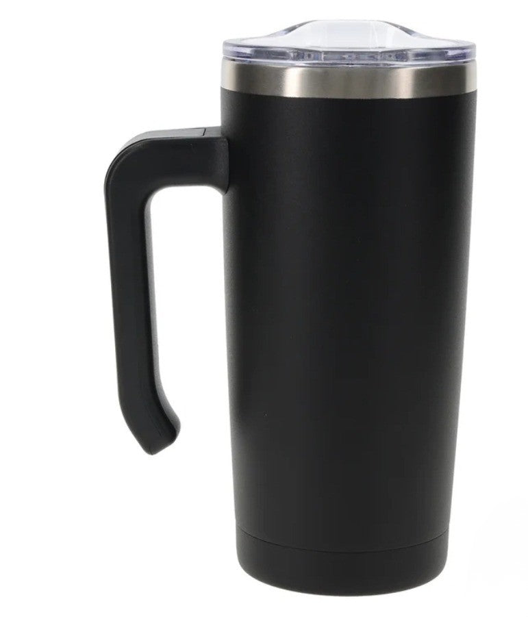 Man of God Black Stainless Steel Travel Mug with Handle