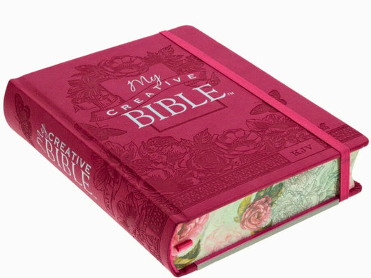KJV Pink Faux Leather Hardcover My Creative Bible