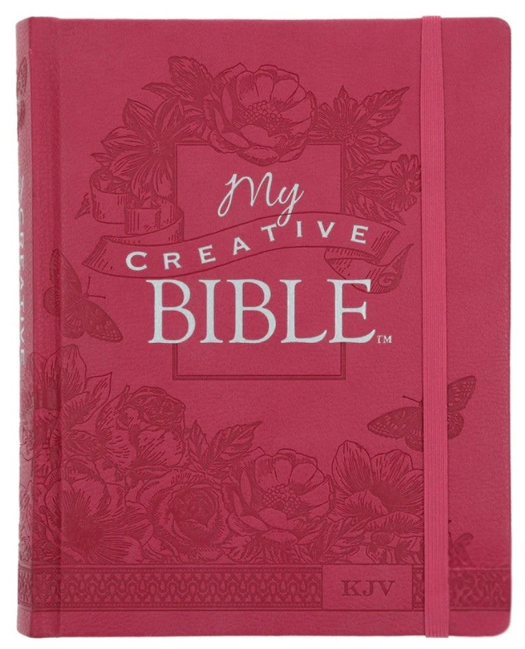KJV Pink Faux Leather Hardcover My Creative Bible