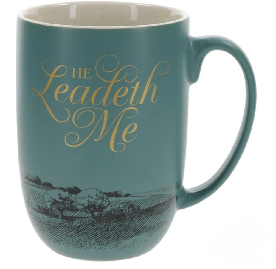 He Leadeth Me Ceramic Mug