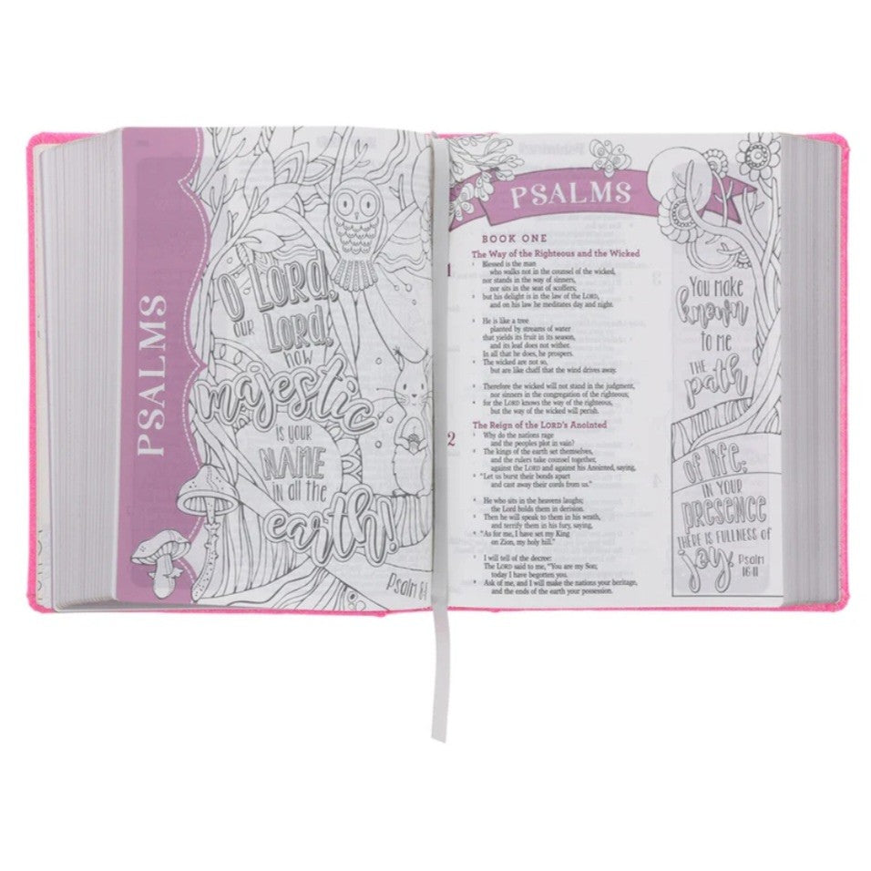 ESV Pink Glitter Hardcover My Creative Bible for Girls