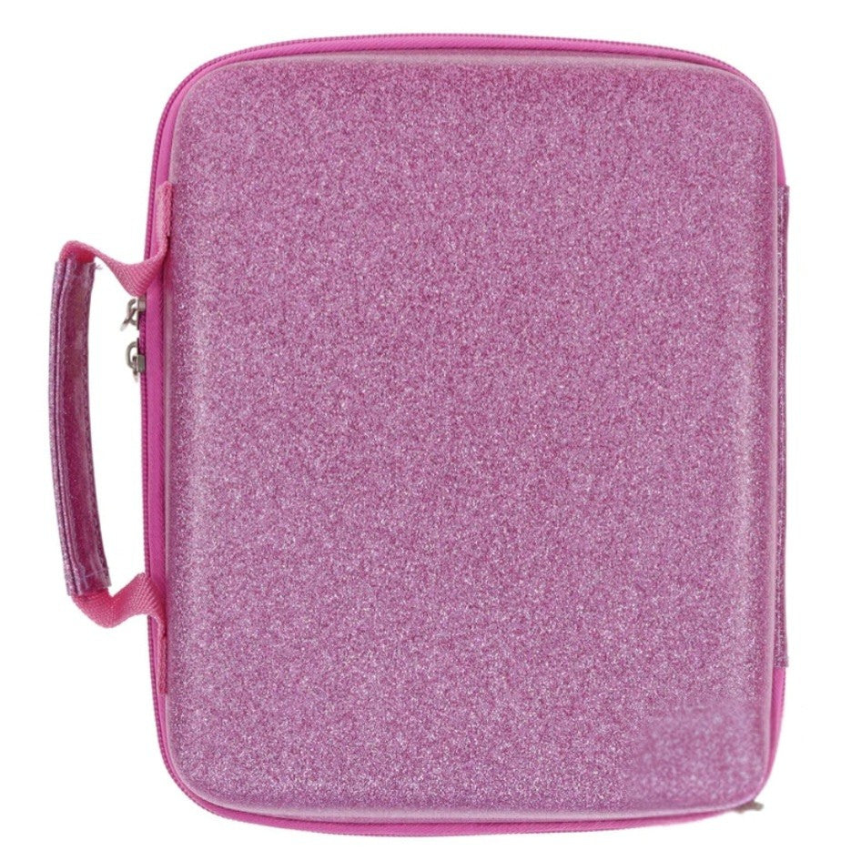 I Am God's Princess Daughter of the King of Kings Purple Glitter Bible Cover